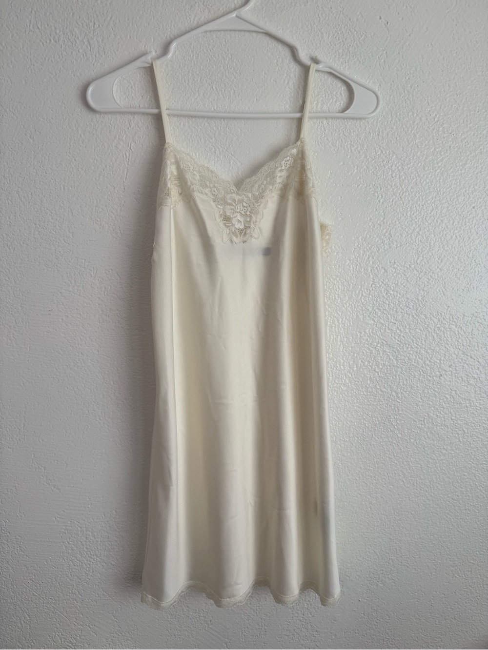 Lauren Ralph Lauren Bridal Satin Lace Chemise XS Ivory Night Cami Dress Elegant
